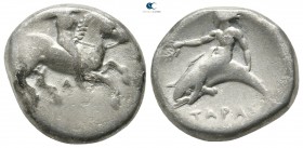 Calabria. Tarentum circa 385-380 BC. Nomos AR