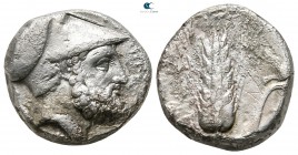 Lucania. Metapontion circa 340-330 BC. Nomos AR