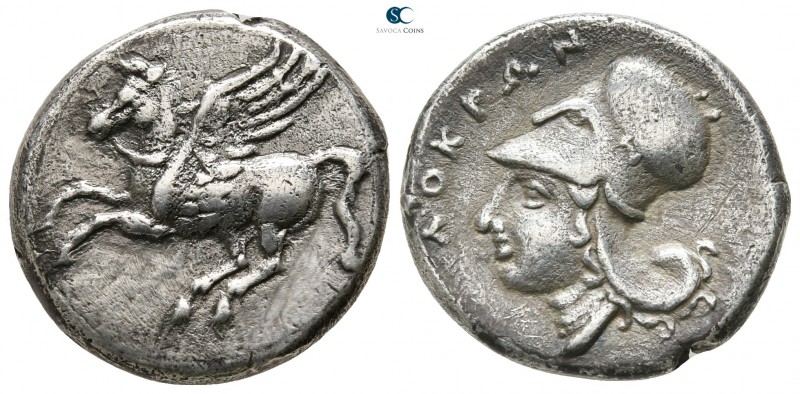 Bruttium. Lokroi Epizephyrioi 317-310 BC. 
Stater AR

21 mm., 8,16 g.

Pega...