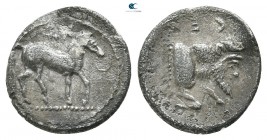 Sicily. Gela 465-450 BC. Litra AR