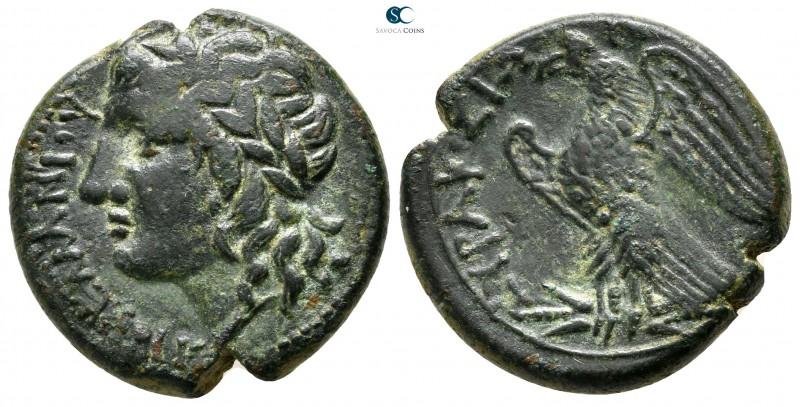 Sicily. Syracuse. Hiketas II 287-278 BC. Struck circa 283-279 BC
Litra Æ

22 ...