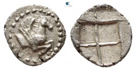 Macedon. Argilos 495-478 BC. Hemiobol AR