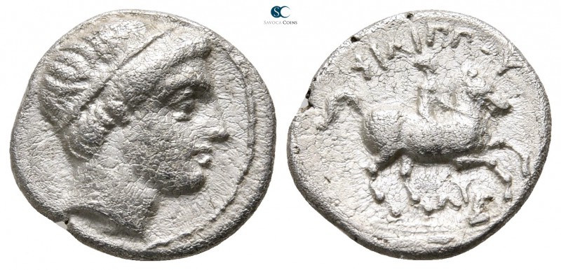 Kings of Thrace. Amphipolis. Macedonian. Lysimachos 305-281 BC. Struck under Phi...