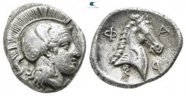 Thessaly. Larissa 450-400 BC. Hemidrachm AR