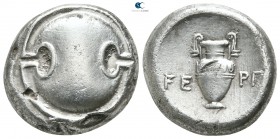 Boeotia. Thebes 363-338 BC. FΕΡΓ-, magistrate. Stater AR