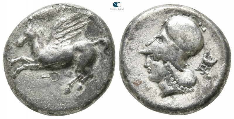 Corinthia. Corinth circa 400-375 BC. 
Stater AR

20 mm., 8,21 g.

Pegasos f...
