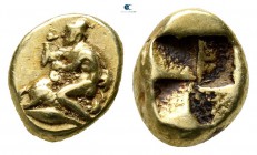 Mysia. Kyzikos 450-400 BC. 1/12 Stater EL or Hemihekte