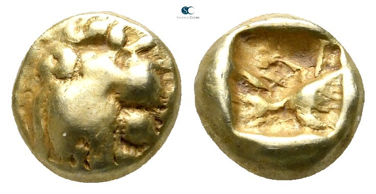 Kings of Lydia. Sardeis. Time of Ardys to Alyattes circa 630-553 BC. 
Hemihekte...