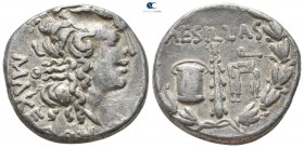 Macedon. As Roman Province. Thessalonika. Aesillas, quaestor 95-70 BC. Tetradrachm AR