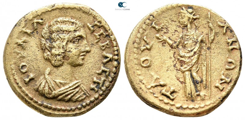 Galatia. Tavion. Julia Domna AD 193-217. 
Bronze Æ

21 mm., 6,09 g.

ΙΟVΛΙΑ...