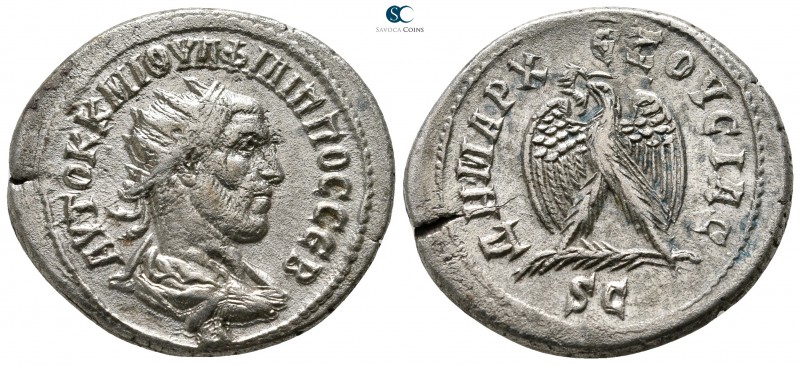 Seleucis and Pieria. Antioch. Philip I Arab AD 244-249. 
Billon-Tetradrachm

...