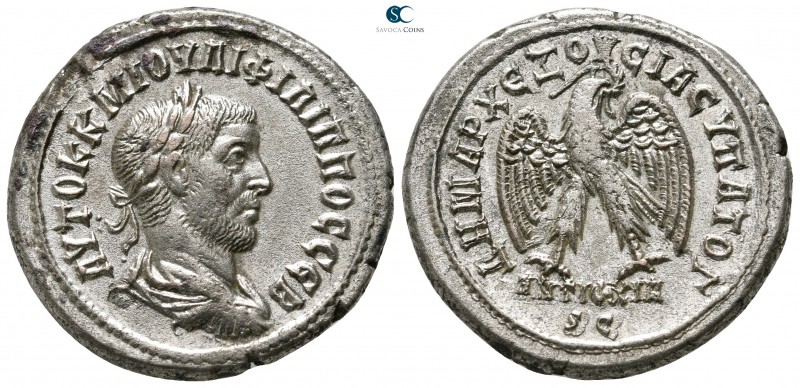 Seleucis and Pieria. Antioch. Philip I Arab AD 244-249. 
Billon-Tetradrachm

...