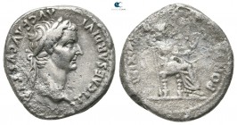 Tiberius AD 14-37. "Tribute Penny" type. Lugdunum (Lyon). Denarius AR