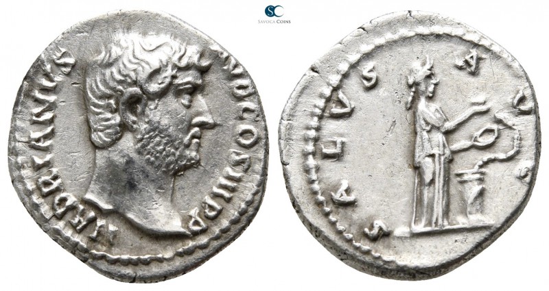 Hadrian AD 117-138. Struck circa 134-138 AD. Rome
Denarius AR

17 mm., 2,78 g...