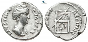 Faustina I (Augusta) AD 138-141. Rome. Denarius AR
