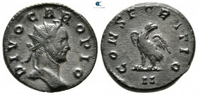 Divus Carus AD 285. Lugdunum (Lyon). Antoninianus Æ