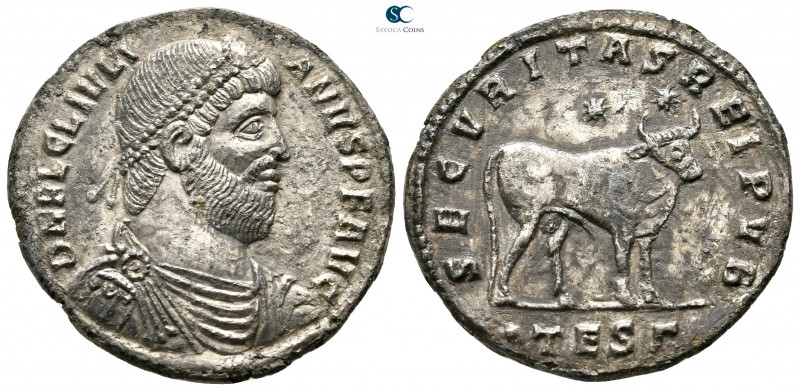 Julian II AD 360-363. Thessaloniki
Double Maiorina Æ

29 mm., 7,15 g.

D N ...