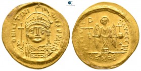 Justinian I AD 527-565. Constantinople. Solidus AV