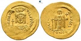 Maurice Tiberius AD 582-602. Struck AD 583/4-602. Constantinople. 10th officina. Solidus AV
