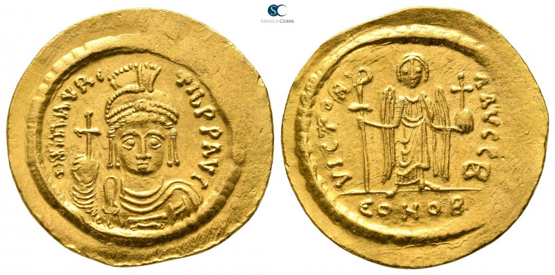 Maurice Tiberius AD 582-602. Struck circa AD 583/4-602. Constantinople. 2nd offi...