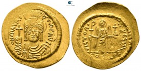 Maurice Tiberius AD 582-602. Struck AD 583/4-602. Constantinople. 8th officina. Solidus AV