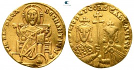 Basil I, the Macedonian AD 867-886. Constantinople. Solidus AV