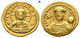 Constantine IX Monomachus AD 1042-1055. Struck AD 1053-1055. Constantinople. Tetarteron Nomisma AV