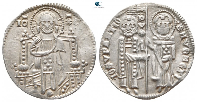 Giovanni Soranzo AD 1312-1328. Venice
Grosso AR

20 mm., 2,15 g.

Christ se...