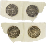 GREECE: Lot of 2x 100 Drachmas (1988) in copper-nickel commemorating the 28th Chess Olympiad. Composition with chess table and inscription "28η ΟΛΥΜΠΙ...