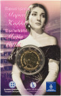 GREECE: 2 Euro (2023) in bi-metal commemorating the 100 years from the birth of Maria Callas. Inside official wallet blister issued by the Bank of Gre...