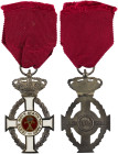 GREECE: Royal Order of George I (1915). Knight silver cross. With full original ribbon. Manufatured by Spink. Inside its official case. Extremely Fine...