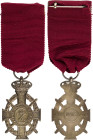 GREECE: Royal Order of George I (1915). Silver Commemorative medal (Military division). With full original ribbon. Manufactured by Spink. Inside its o...