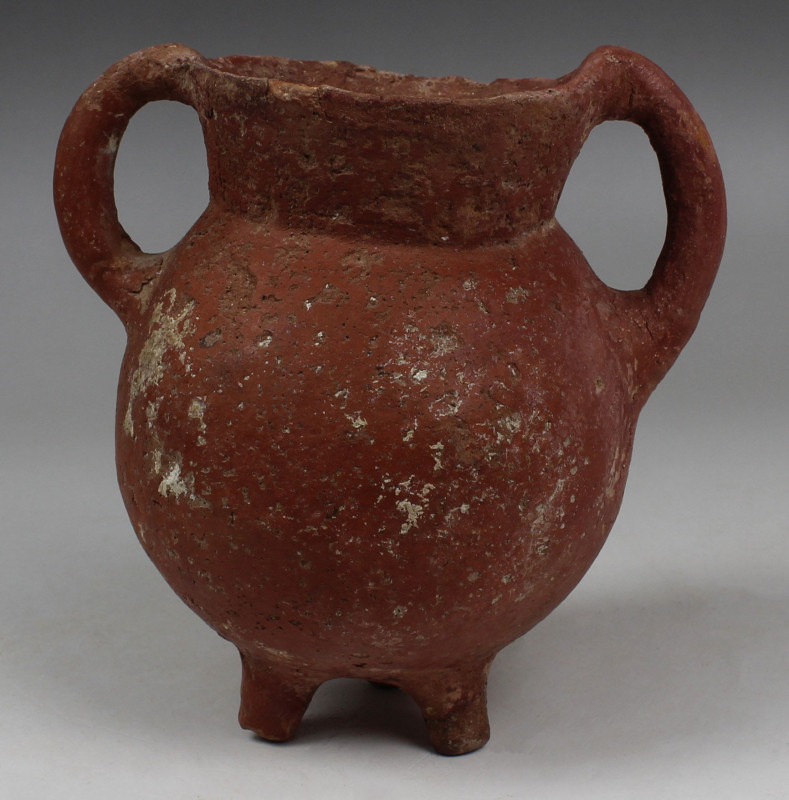 Bronze Age, Cypriot tripod cooking pot

ITEM: Tripod cooking pot
 MATERIAL: P...