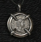 Modern pendant with Julia Mamaea (mother of Severus Alexander) denarius