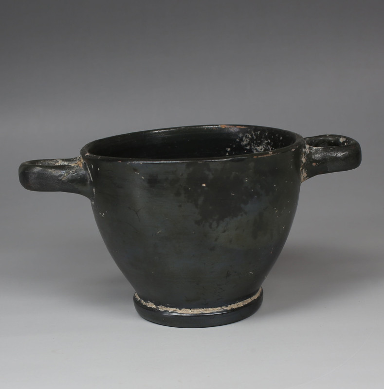 Greek skyphos

ITEM: Skyphos
 MATERIAL: Pottery
 CULTURE: Greek
 PERIOD: 4t...