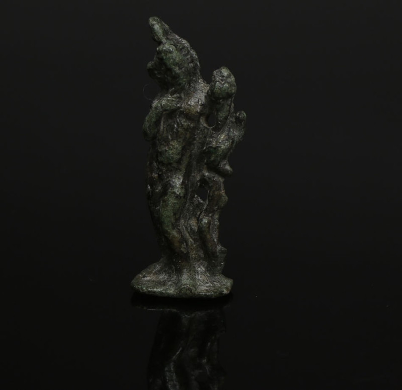 Roman Harpocrates pendant

ITEM: Harpocrates pendant
 MATERIAL: Bronze
 CULT...