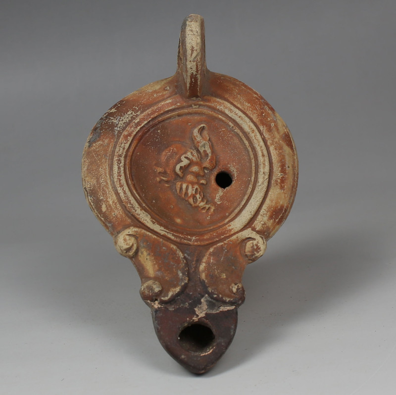 Roman oil lamp, Type Loeschcke IV

ITEM: Oil lamp, Type Loeschcke IV
 MATERIA...