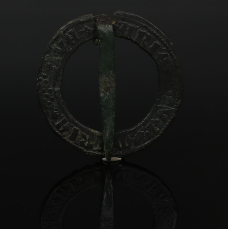 Medieval 'AVE MARIA' fibula

ITEM: 'AVE MARIA' fibula
 MATERIAL: Bronze
 CUL...