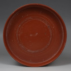 Roman plate with maker's mark and decoration