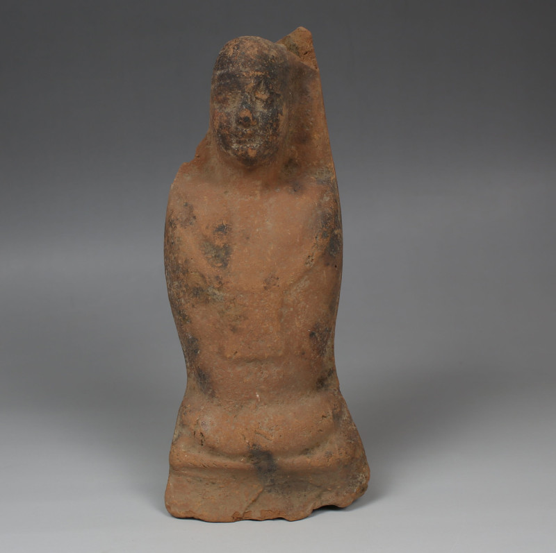 Egyptian statuette of Pharaoh

ITEM: Statuette of Pharaoh
 MATERIAL: Pottery...