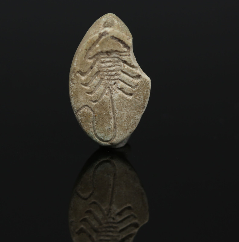 Egyptian cauroid with scorpion goddess, Serket

ITEM: Cauroid with scorpion go...