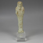 Egyptian shabti with hieroglyphics