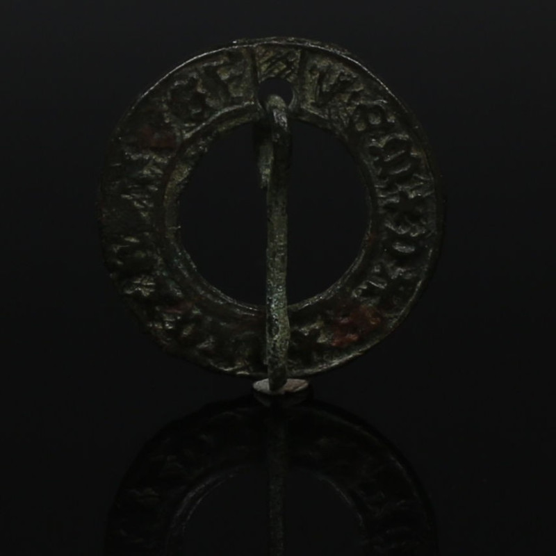 Medieval 'AVE MARIA' fibula

ITEM: 'AVE MARIA' fibula
 MATERIAL: Bronze
 CUL...