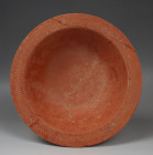 Roman plate with decoration