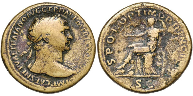 Roman, Sestertius, Trajan, 98 - 117 A.D

RULER: Trajan
 DATE: 98 - 117 A.D
 ...