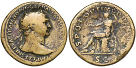 Roman, Sestertius, Trajan, 98 - 117 A.D