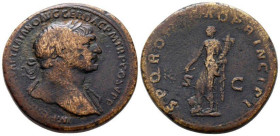 Roman, Sestertius, Trajan, 98 - 117 A.D