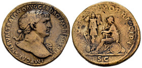 Roman, Sestertius, Trajan, 98 - 117 A.D