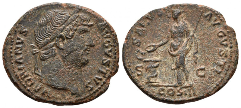 Roman, As, Hadrian, 117 - 138 A.D 

RULER: Hadrian
 DATE: 117 - 138 A.D
 DEN...