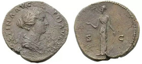 Roman, Sestertius, Faustina II, 147 - 175 A.D